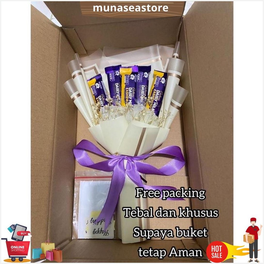

Buket Silverqueen // Buket Dairymilk // Bucket Cokelat Gratis Ongkir