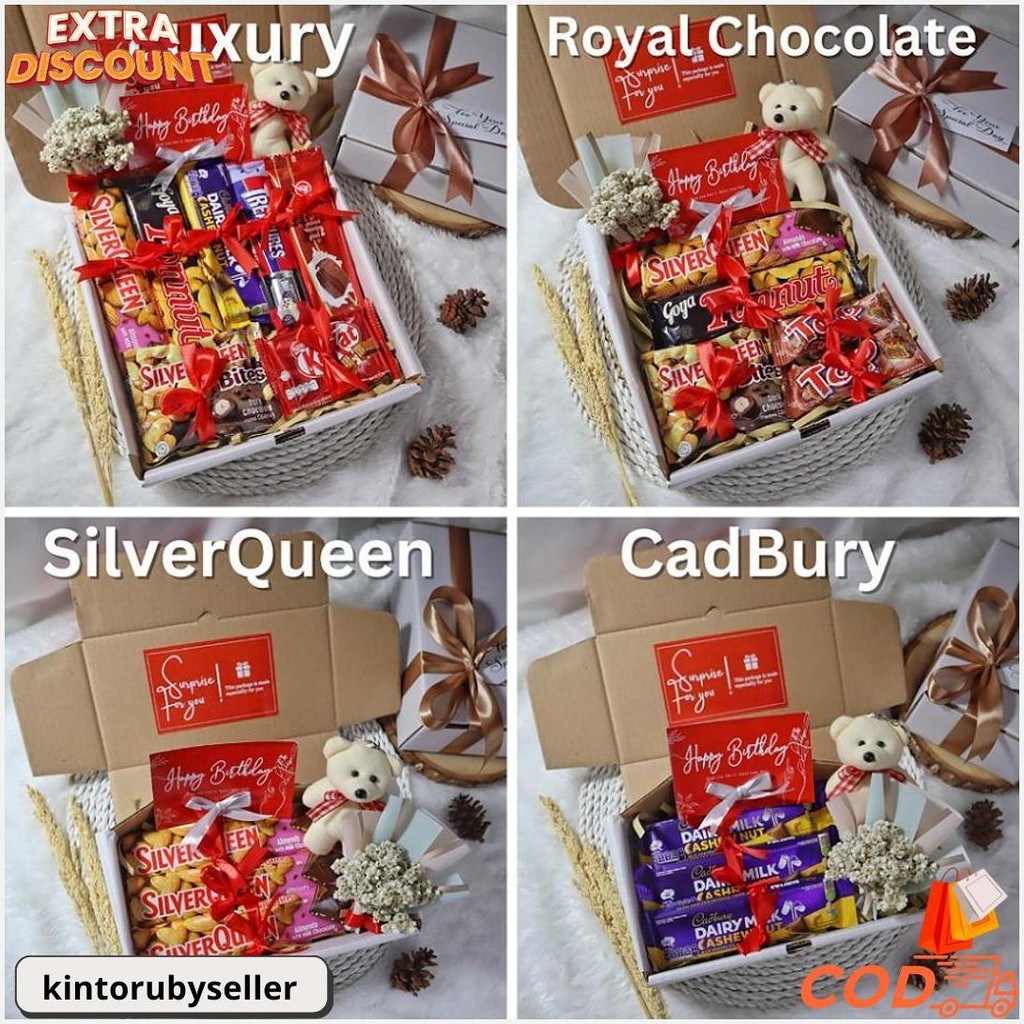 

Hampers Cokelat Premium | Kado Valentine | Hadiah Snack Cowok Cewek | Gift Ultah Pacar Wisuda Terlaris