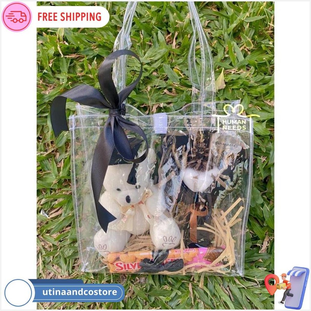 

[Ready] Hampers In Mika Bag Premium| Hampers | Hampers Tas Transparant Valentine Gift Ulang Tahun / Wisuda / Sempro | Kado Tas Buket Bunga Ulang Tahun Cod