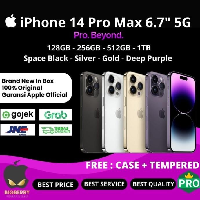 Iphone 14 Pro Max 128Gb 256Gb 512Gb 1Tb Deep Purple Black Gold 5G