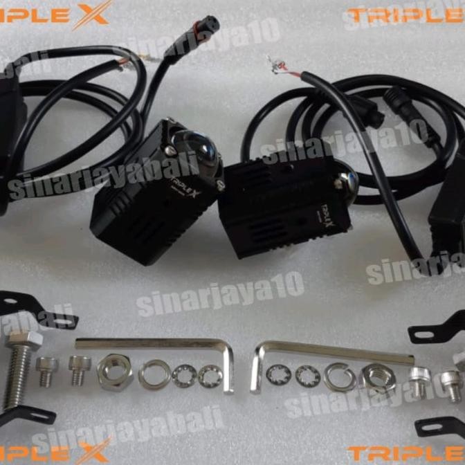 Triple X Lampu Led X1 X 1 Lampu Led Kabut Tembak Foglamp Laser Terang