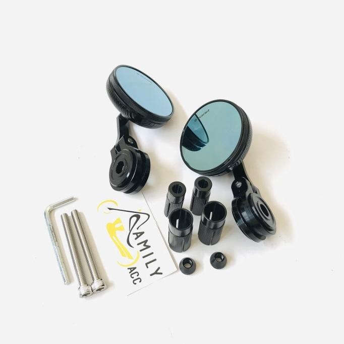 Spion Jalu Bar End Bulat Mini Scarlet Full Cnc Vespa Nmax Aerox Vario