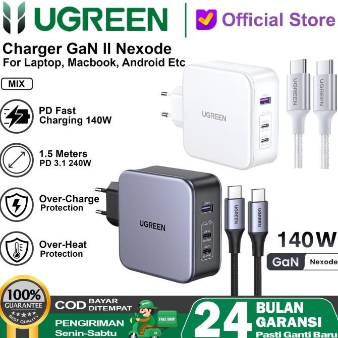 Ugreen Charger Gan 140W Pd Type C To Type C Fast Charging 90549