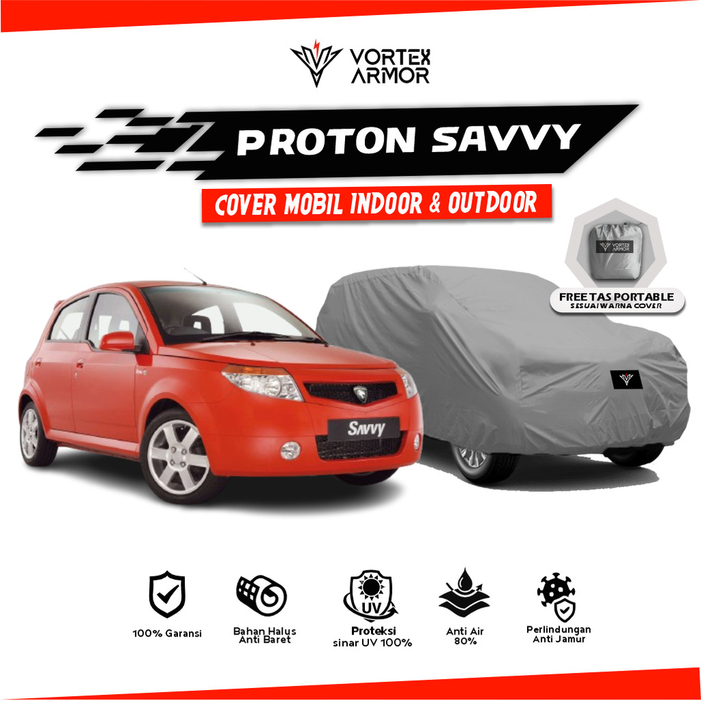 Cover Mobil Proton Savvy / Sarung Mobil Proton Savvy / Selimut Proton Savvy