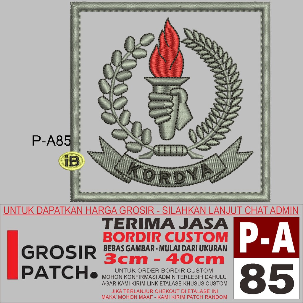 PATCH BORDIR LOGO P-A85 FKPPI - GROSIRPATCH REVIEW/TESTIMONI