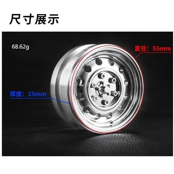 NEW PRODUK DC 1.9INCH FORM VERSION BEADLOCK ALUM WHEEL 2PCS #DJC-0487 