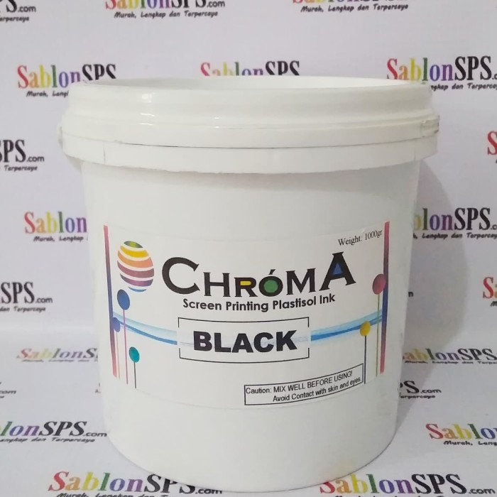 

HOT SALE! Tinta Sablon Plastisol Chroma Black