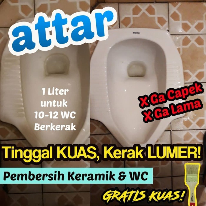 FORMULA BARU ATTAR POWER CAIRAN PEMBERSIH KERAMIK /WC/ TOILET 5 LITER