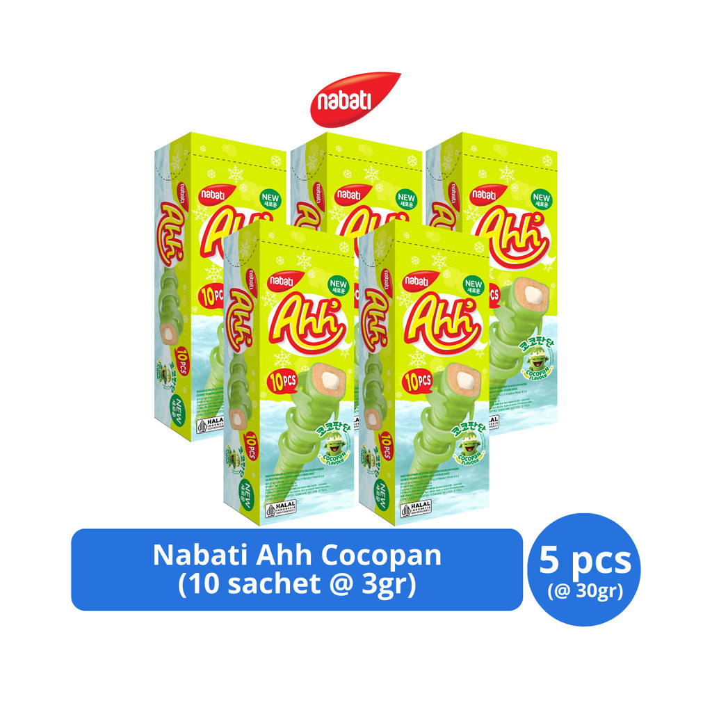 

Nabati Ahh Cocopan 30gr (10s @ 3gr) x 5 pcs