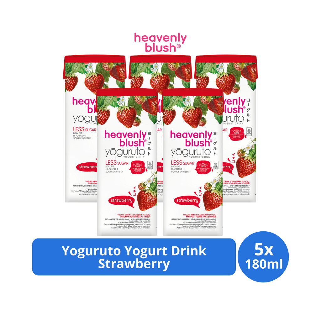 

Heavenly Blush Yoguruto Yogurt Drink Strawberry 180ml x 5 pcs