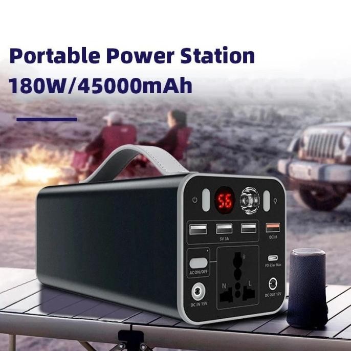 Power Station Portable Solar Generator Power Bank AC DC