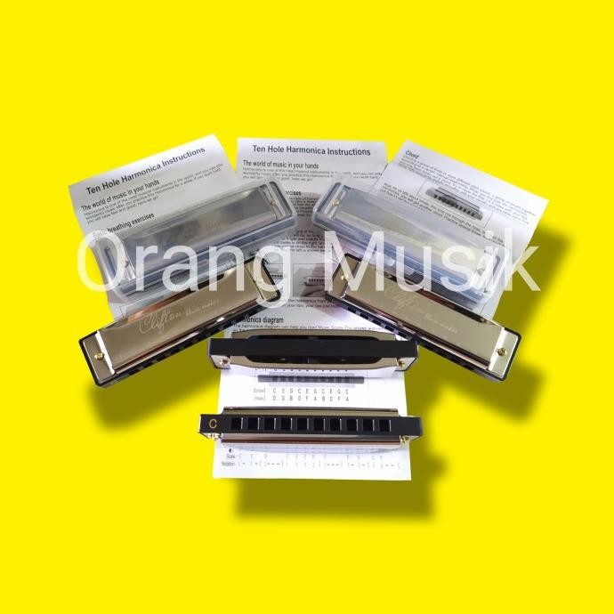 Harmonika 10 Hole Import Nada C - Harmonika Diatonik 10 Lubang Nada C