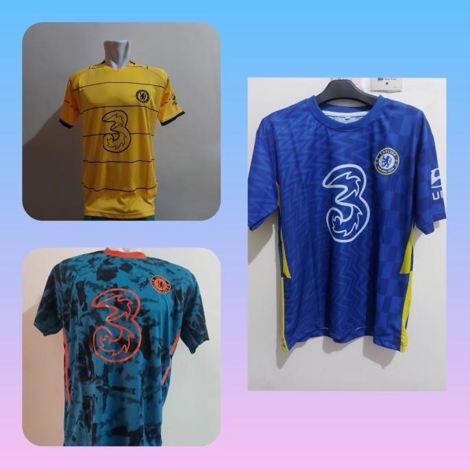 BAJU JERSEY BOLA LIGA INGGRIS CHELSEA 2021 TERBARU GRADE LOKAL