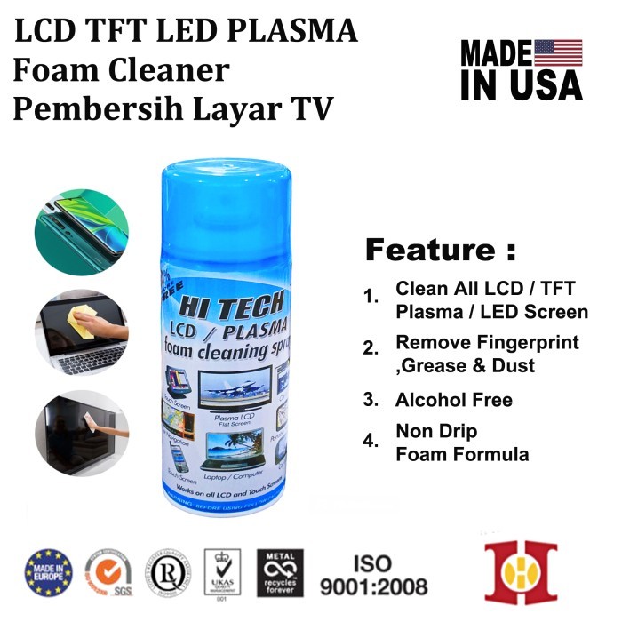TERLARIS HI-TECH Pembersih Layar LCD LED Monitor TV Laptop Komputer Kamera HP