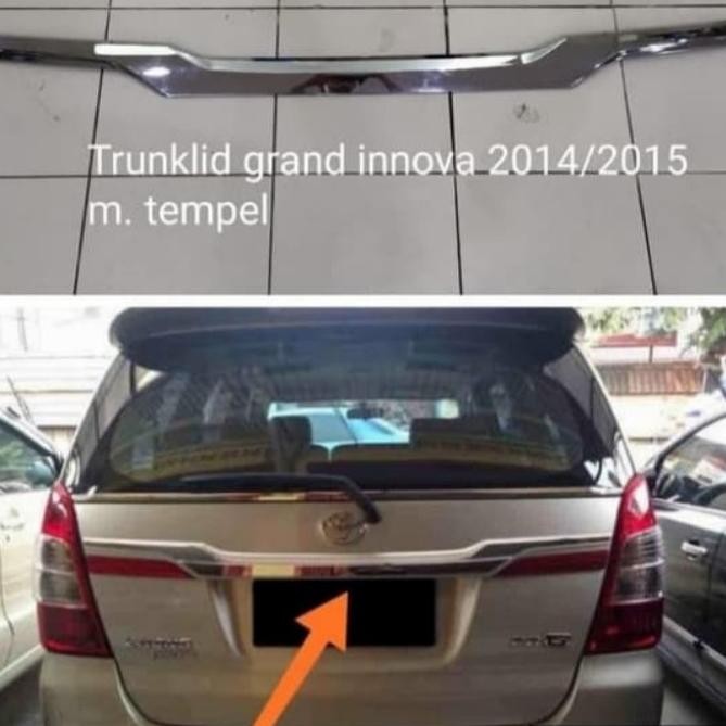 // List Trunklid Trunk Lid Grand Innova 2014-2015 Model Tempel