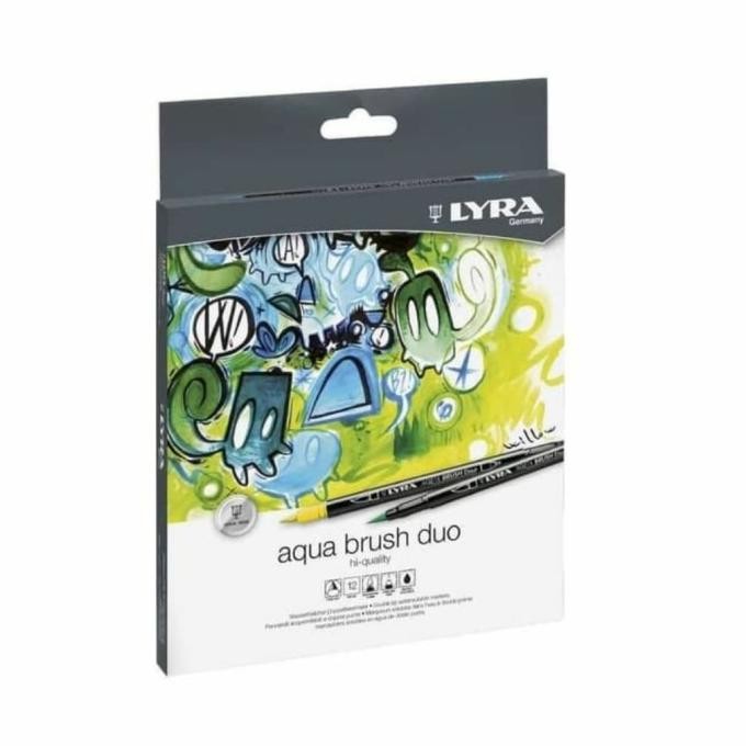 

Aqua Brush Duo 12 Colors LYRA /spidol 2 sisi