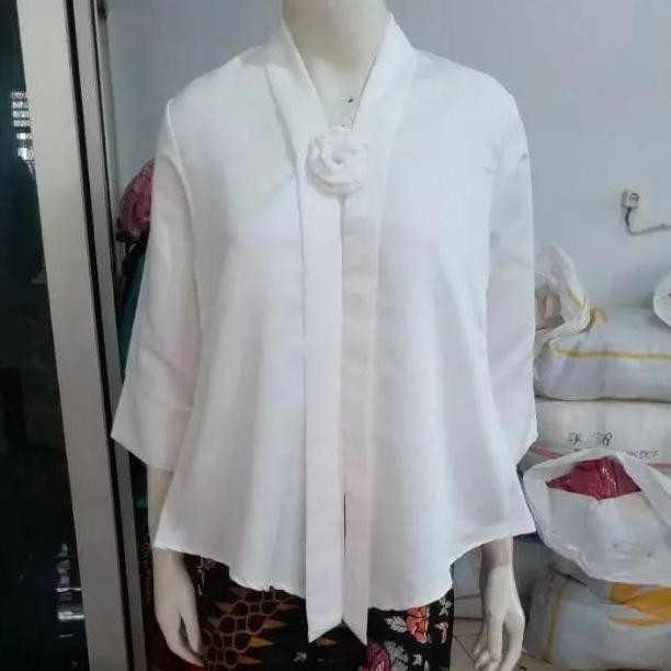 Terbaru Terbaru Big Size Encim Kebaya Kartini Wanita Modern Kutubaru Putih Best Seller