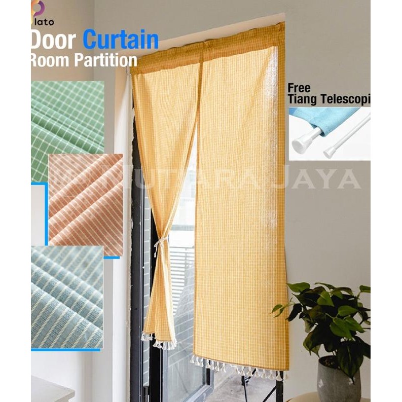 Plato Tirai Pintu Sekat Pembatas Ruangan Gorden Hordeng Kamar Dapur