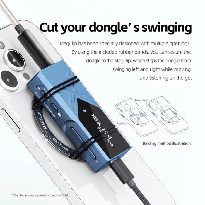 Fiio Macclip Magnetic Bundling Kit For Portable Usb Dac Dongle Ka17/Ka13/Ka5/Ka3/Ka2/Ka1