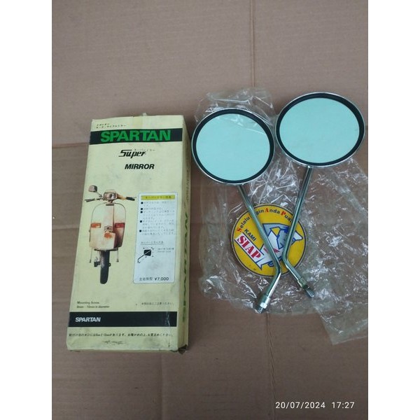 Spion Yamaha Rd125 Rx125 Rd 125 Rx 125 Twin Dt100 Dt125 Dt 100 Dt 125 Original Ori Spartan Super Mir