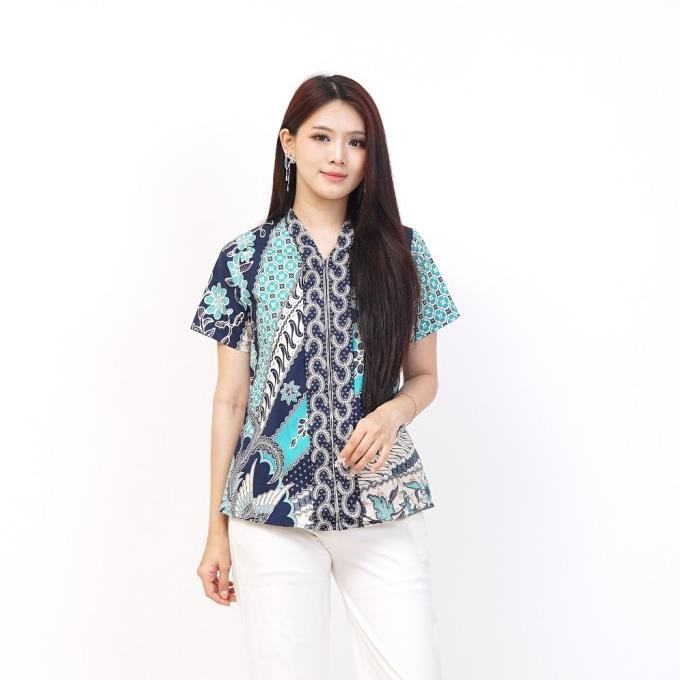 Atasan Batik Wanita Floral/Bluose Batik Wanita A184