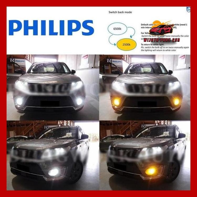 LED MOBIL PHILIPS ULTINON 2 WARNA H11 H16 H8 FOGLAMP PUTIH KUNING