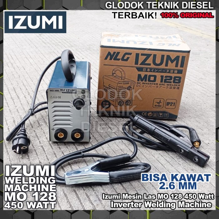 Izumi Trafo Las Listrik MO 128 Mesin Las 450 Watt MO128 Inverter Welding Machine Original Terbaik