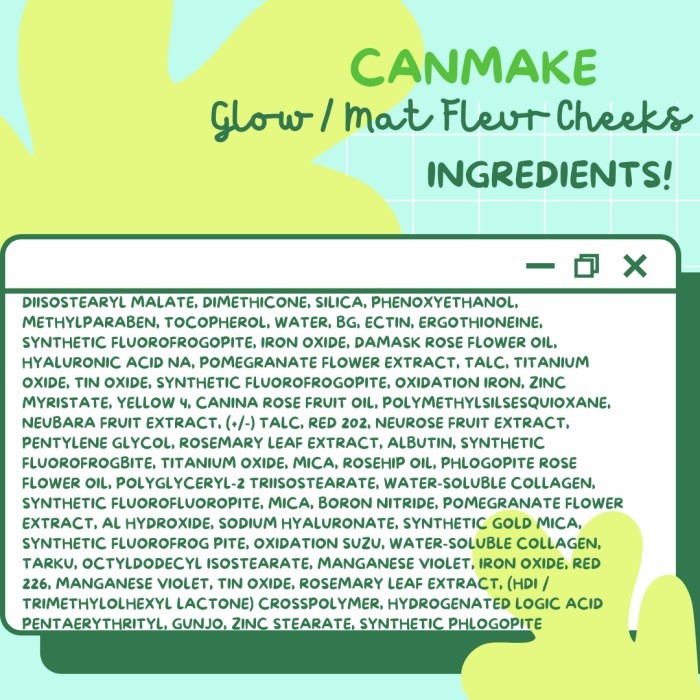 Canmake Tokyo Mat & Glow Fleur Cheeks