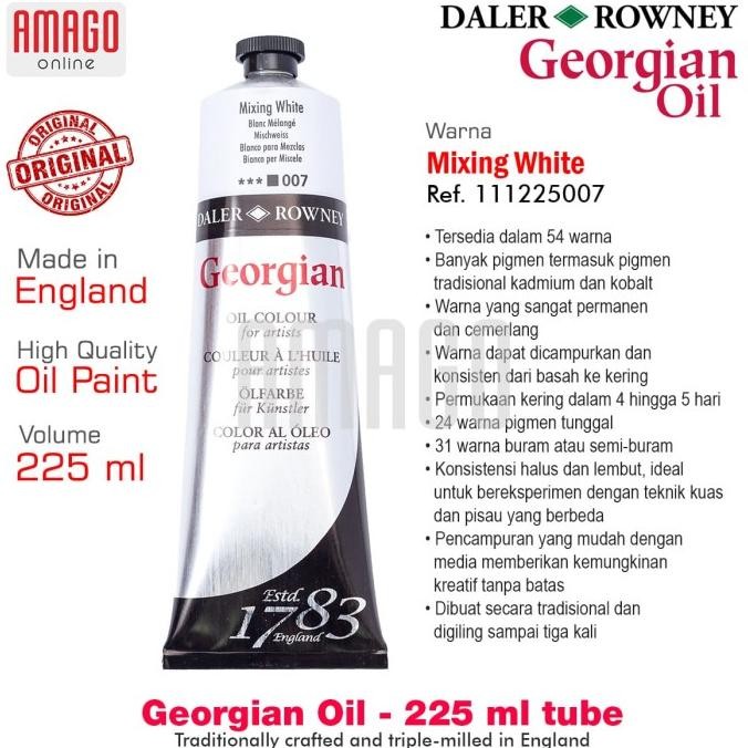 

DALER-ROWNEY - GEORGIAN OIL 225 ml - MIX. WHITE - 111225007