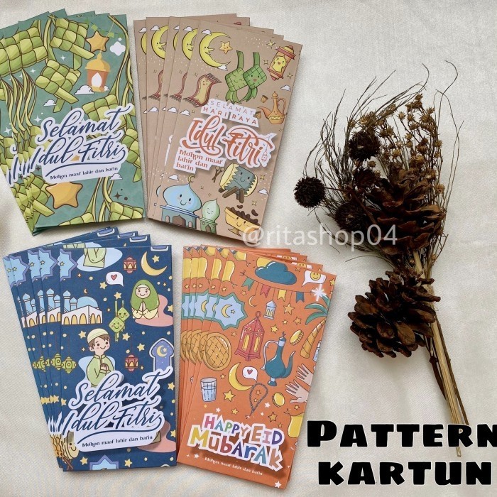 

COBA AMPLOP LEBARAN PREMIUM PATTERN KARTUN 20PCS WRT8410