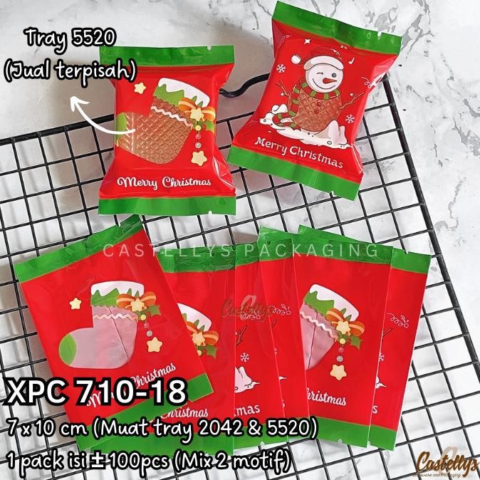 

\\\\\] Plastik Cookies Natal XPC 710-18 Kue Kering Nastar Nougat Christmas