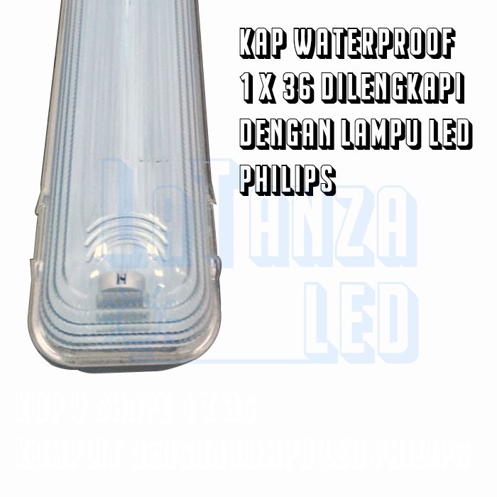 Murah Kap Lampu Waterproof 1X36 Lampu Led Philips Tl 1 X 36 Led 120Cm
