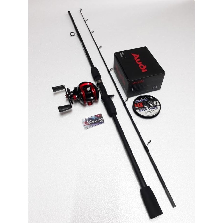 SATU SET PANCING & joran BC baitcasting ( bonus PE 100m )