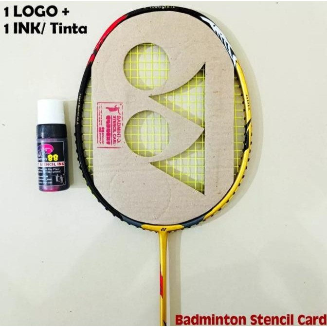 

Logo/ Stencil Card Badminton/Bulutangkis (Kardus) + TINTA