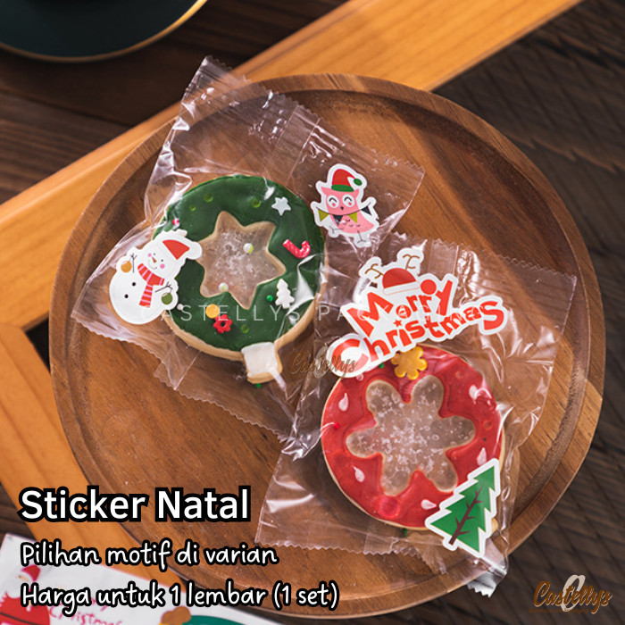 

Silahkan Order] Sticker Stiker Label Natal XST 09 10 Kue Cookies Hampers Souvenir Kado Christmas