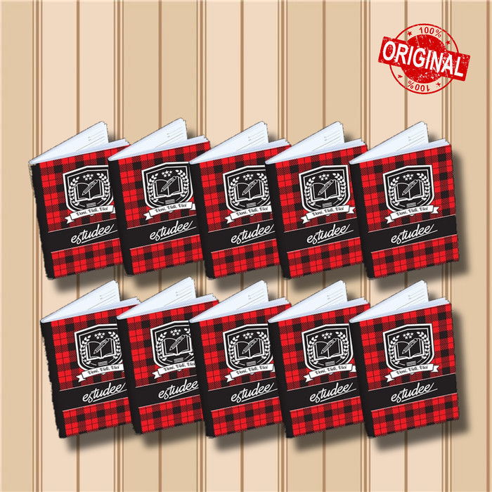 

Ready Buku Tulis Boxy Estudee B5 Tartan Merah isi 10