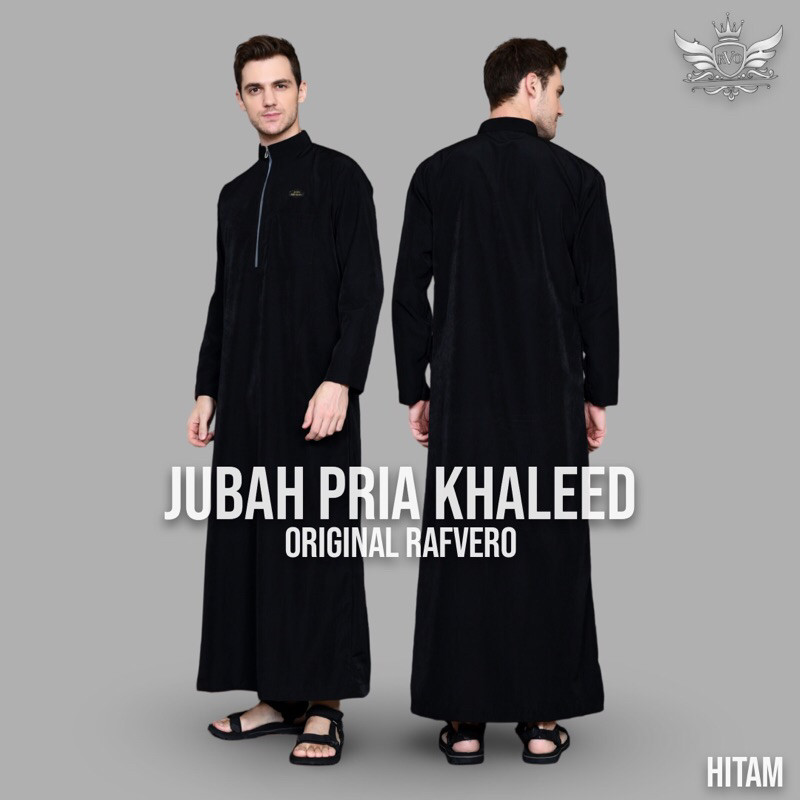 PROMO TERBARU Jubah Khaleed - Jubah Cowok - Gamis Pria-Gamis Hitam Gamis Polos Pria -Jubah Pria