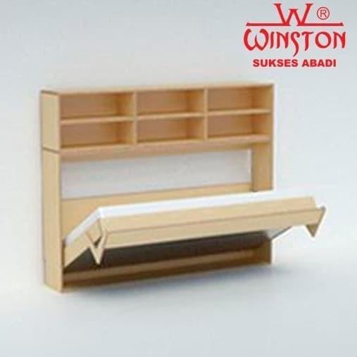 Engsel Ranjang Tempat Tidur Lipat Rak Dinding Winston Bed Save