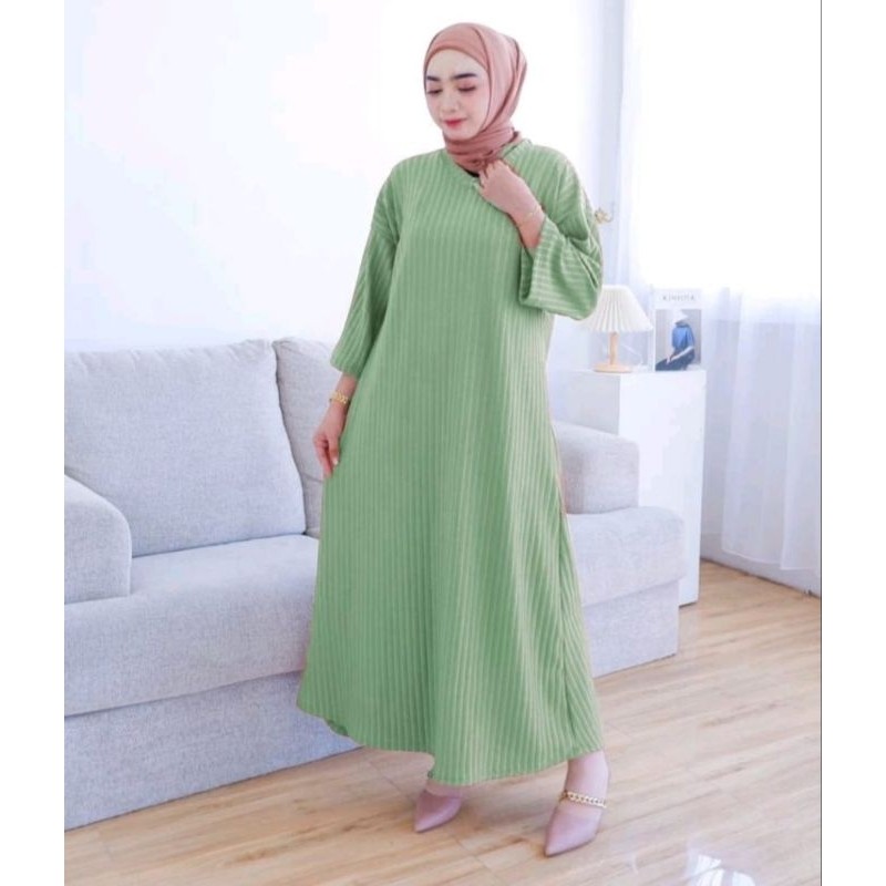 CUCI GUDANG Gamis knite hornet jumbo Dress knite hornet Gamis muslim wanita gamis murah jumbo gamis
