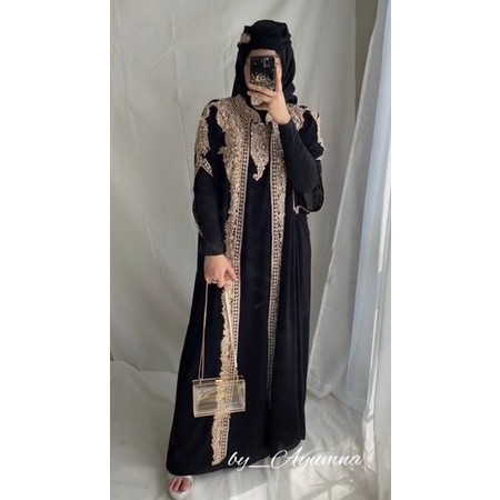 HOT DEALS KAFTAN DRESS MUSLIM MAHERA "GRATIS" INNER dan TURBAN ORIGINAL by_Ayumna COD