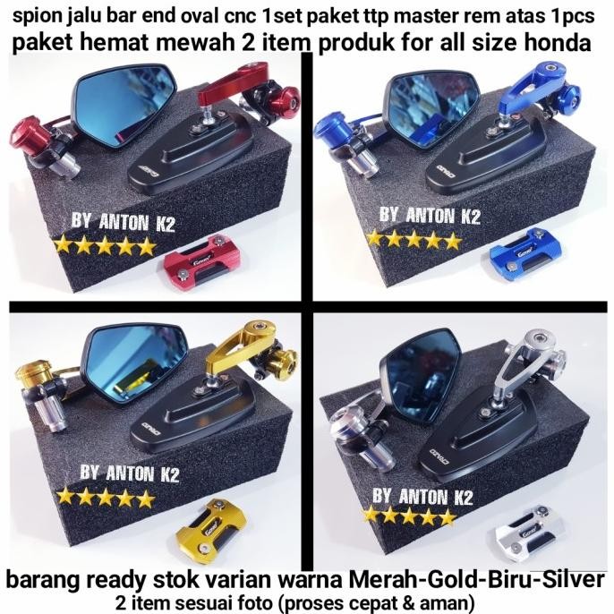 SPION JALU OVAL/BAR END VARIASI MOTOR VARIO 110/VARIO 125/VARIO 150 Terlaris