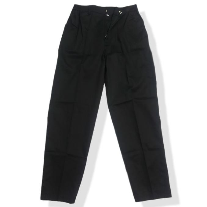 Celana Karet Koki Hitam Pria Wanita Bahan Katun .,