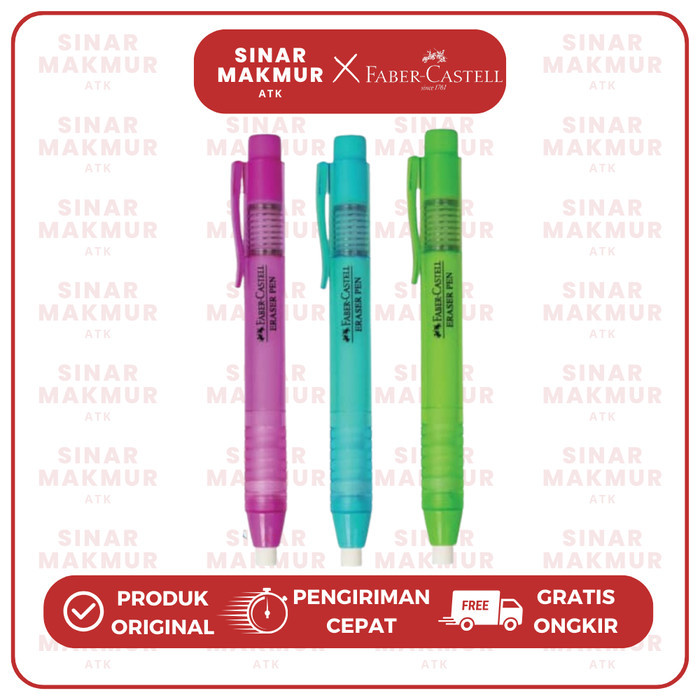 

Penghapus Pensil/Eraser Pen/Mechanic Eraser Faber Castell (Pcs)