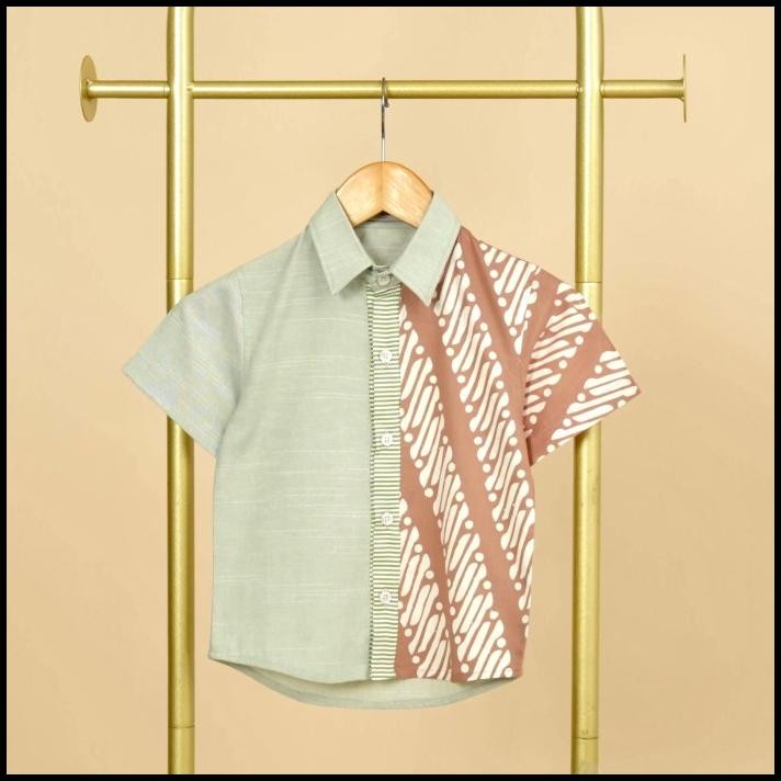 terbaru kemeja anak dan dress batik anak aqila.clothing a1132 promo