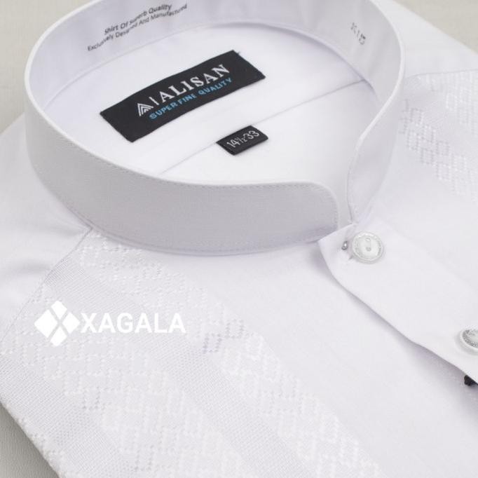Baju Koko Putih LENGAN PANJANG REGULER ( ORIGINAL 100 % ALISAN ) Terlaris
