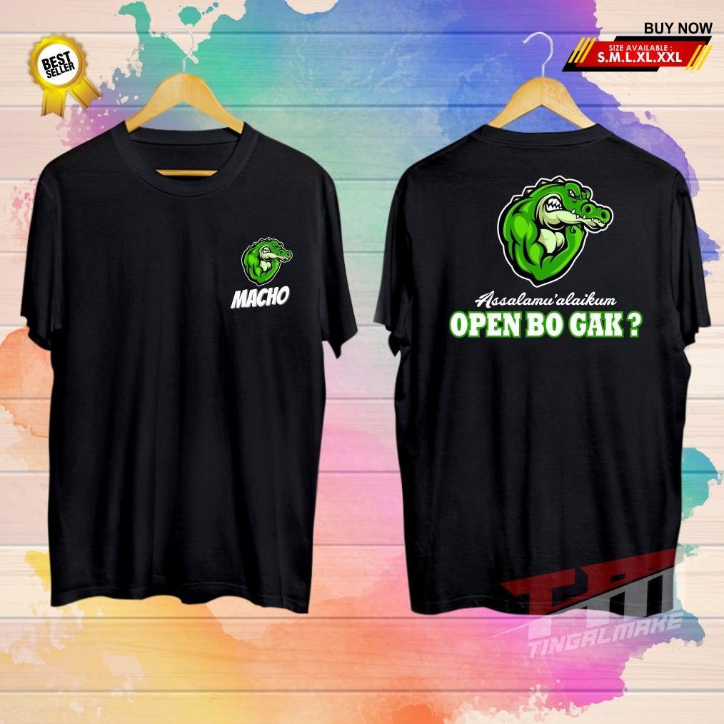 Promo Kaos Macho Crocodil Unisex Kaos Unik Kaos Konyol Sablon Dtf Terbaik Tingalmake Viral