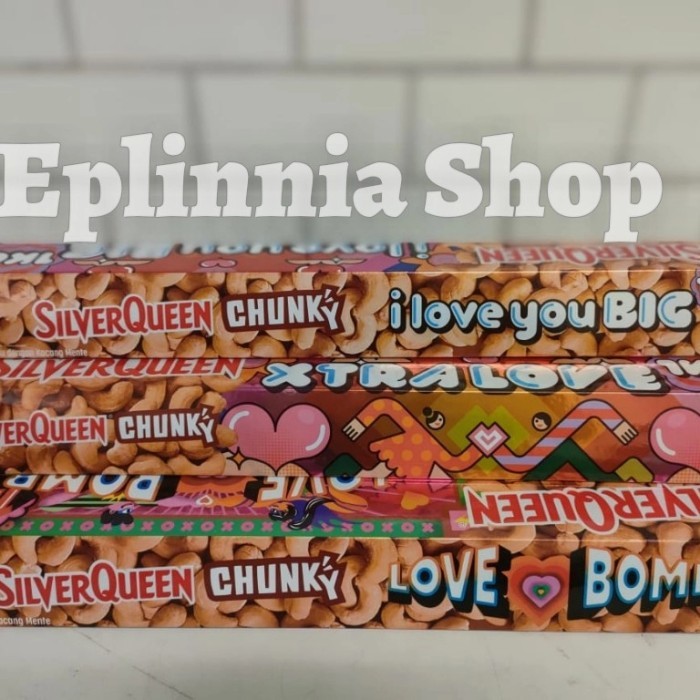 SILVERQUEEN CHUNKY BAR 1 KG - COKELAT EDISI VALENTINE SILVER QUEEN