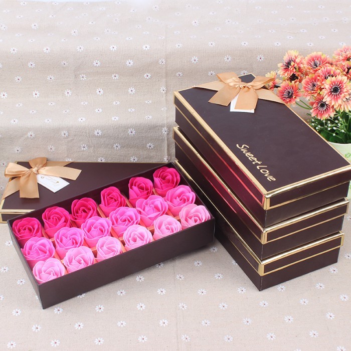 

18 PCS FLOWER SOAP + COKLAT VALENTINE,ANNIVERSARY, KADO