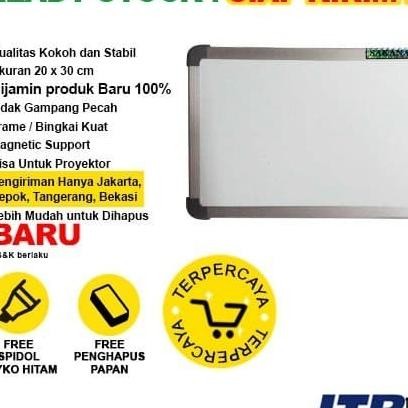 

Whiteboard Papan Tuli Magnetic Aana 2030 Cm Ingle Face