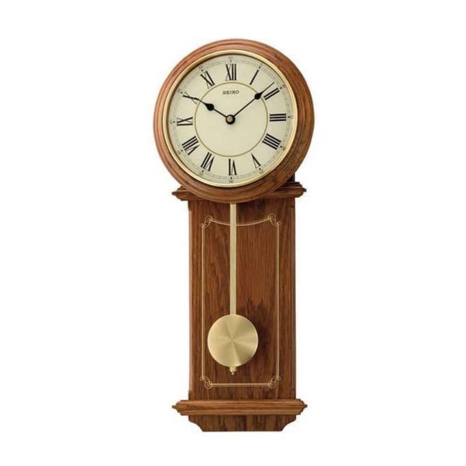 Jam Dinding Seiko Kayu Japan Bandul Pendulum Qxc213B Qxc213 Original